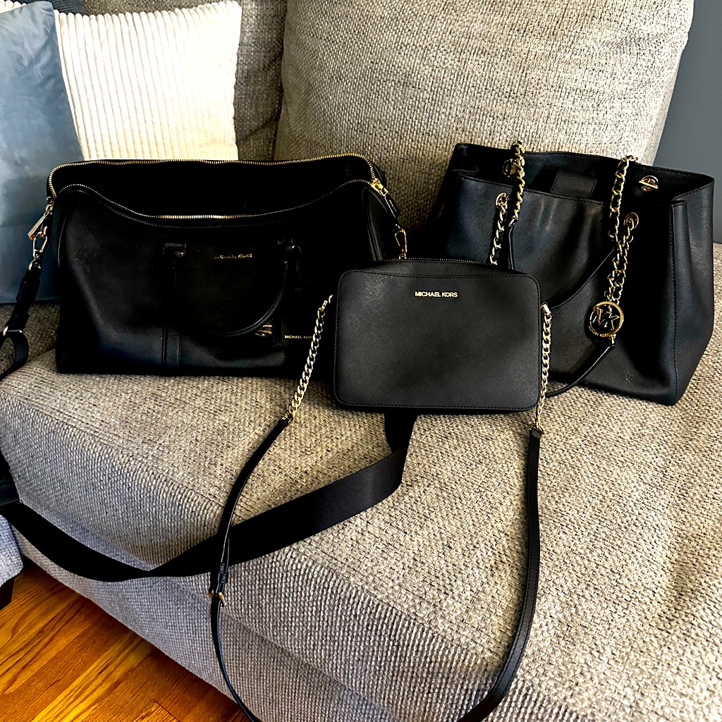 Michael Kors Weekend Set And Coach Over The Shoulder Bag.